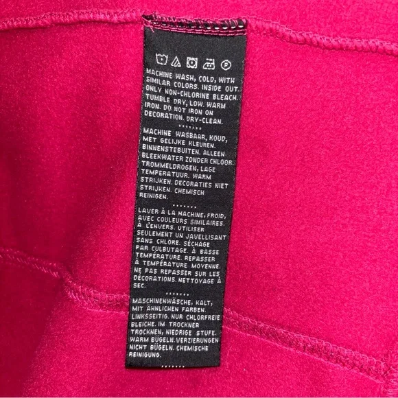 Harley Davidson Embroidered Full Zip Fleece Jacket Red Women’s Sz XL - Picture 7 of 7